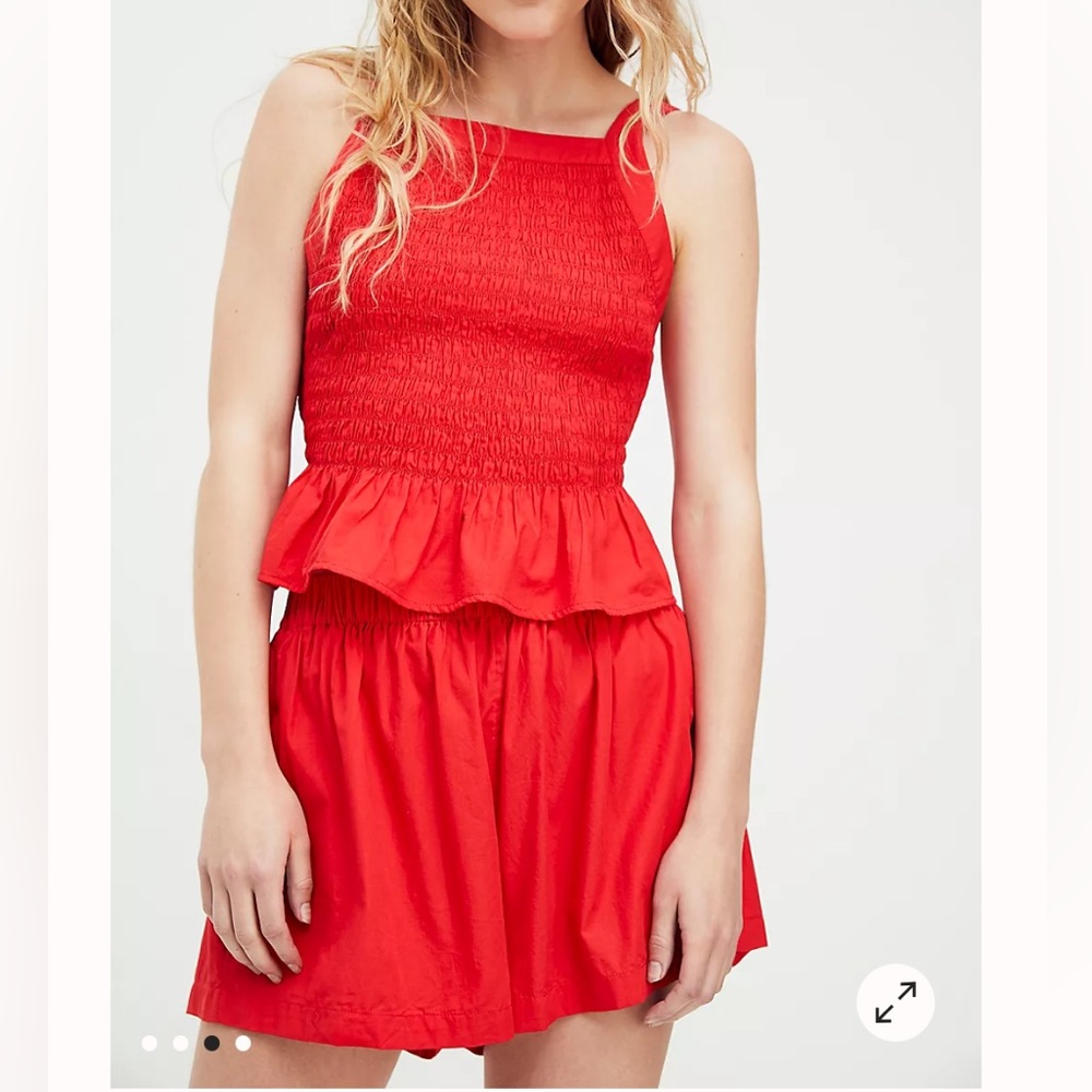 SOLD Free People Fez Set in Red Tulip size XS